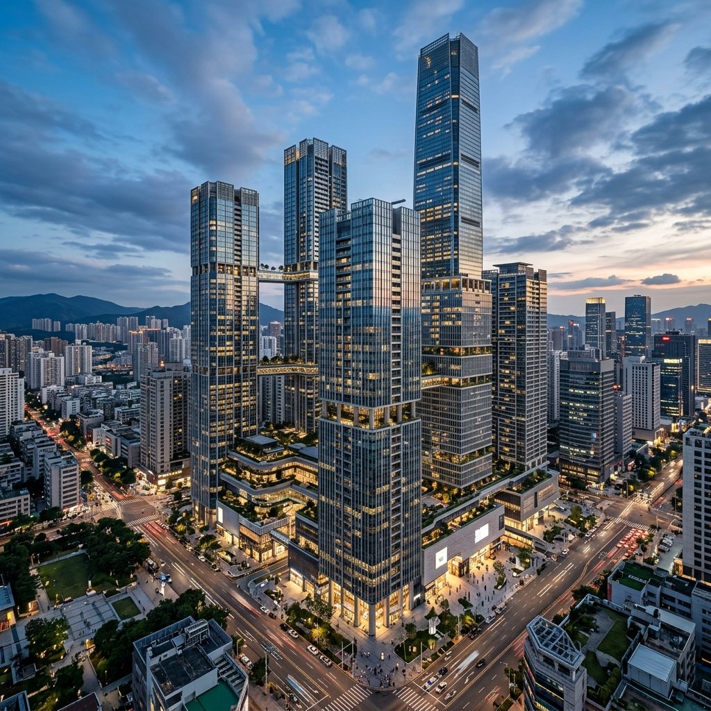 Multi-Storey High Rise Structural 3D Architecture