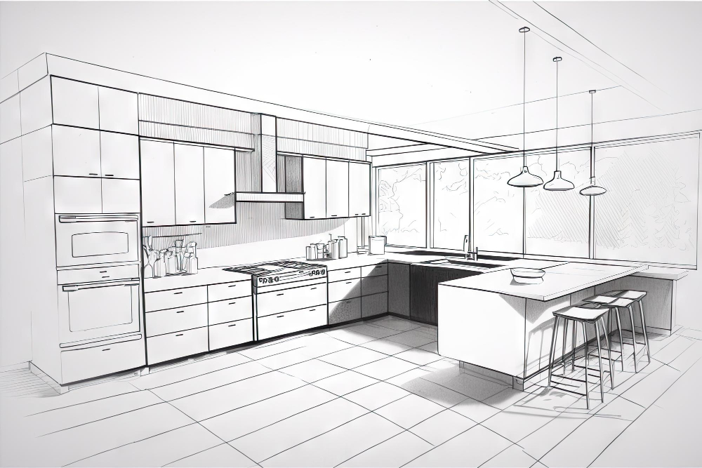 Site Plot Subdivision Layout Sketch and Blueprint